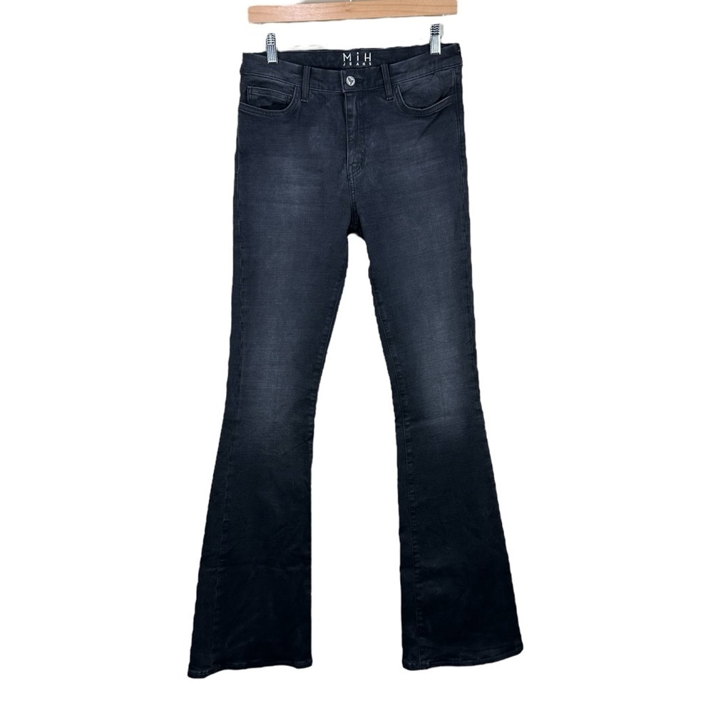 MiH The Bodycon Marrakesh High Rise Slim Kick Flare Jeans Faded Black Sz 31